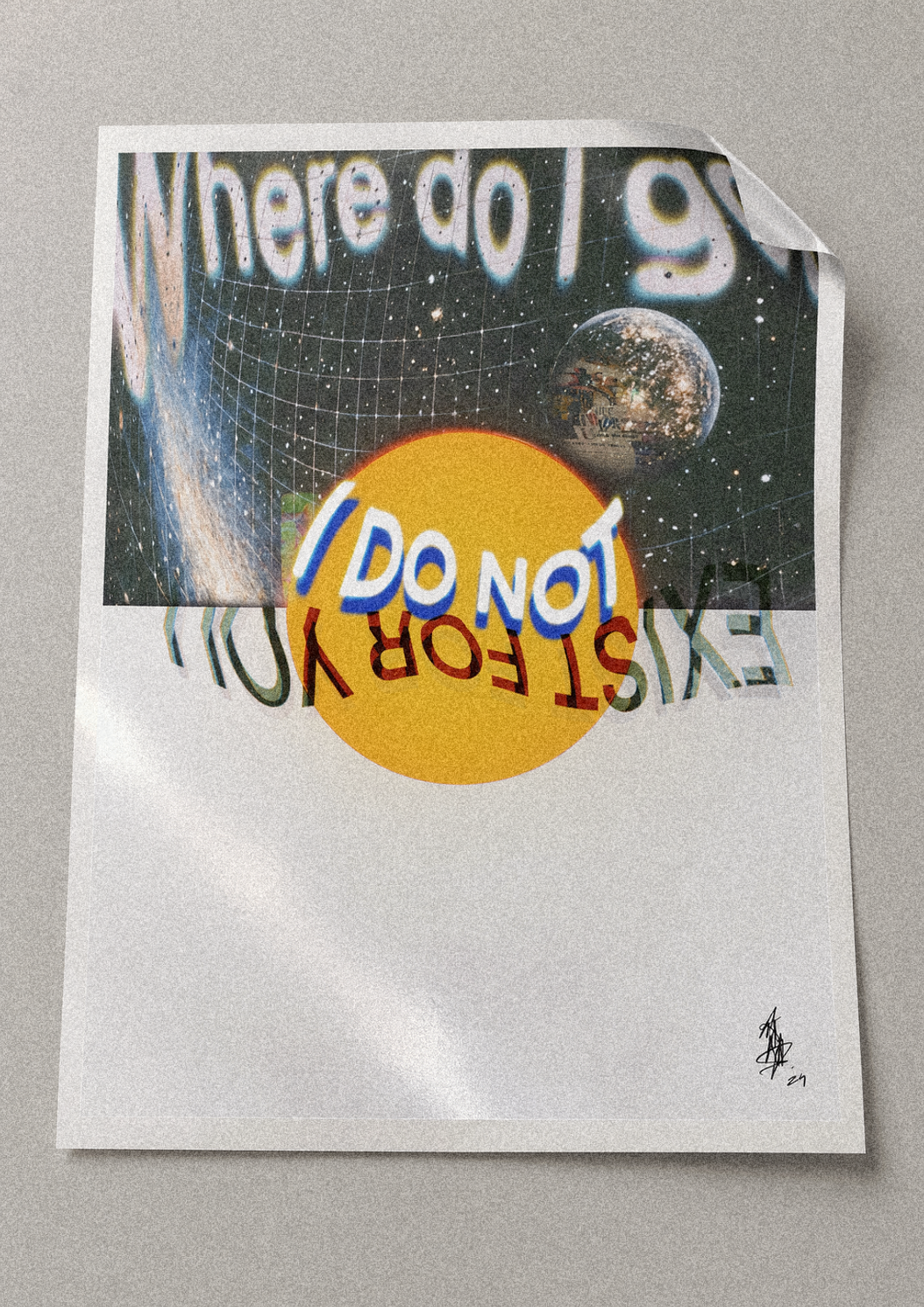 'Exist For You' Sticker Print